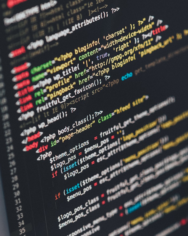 Application source code on screen